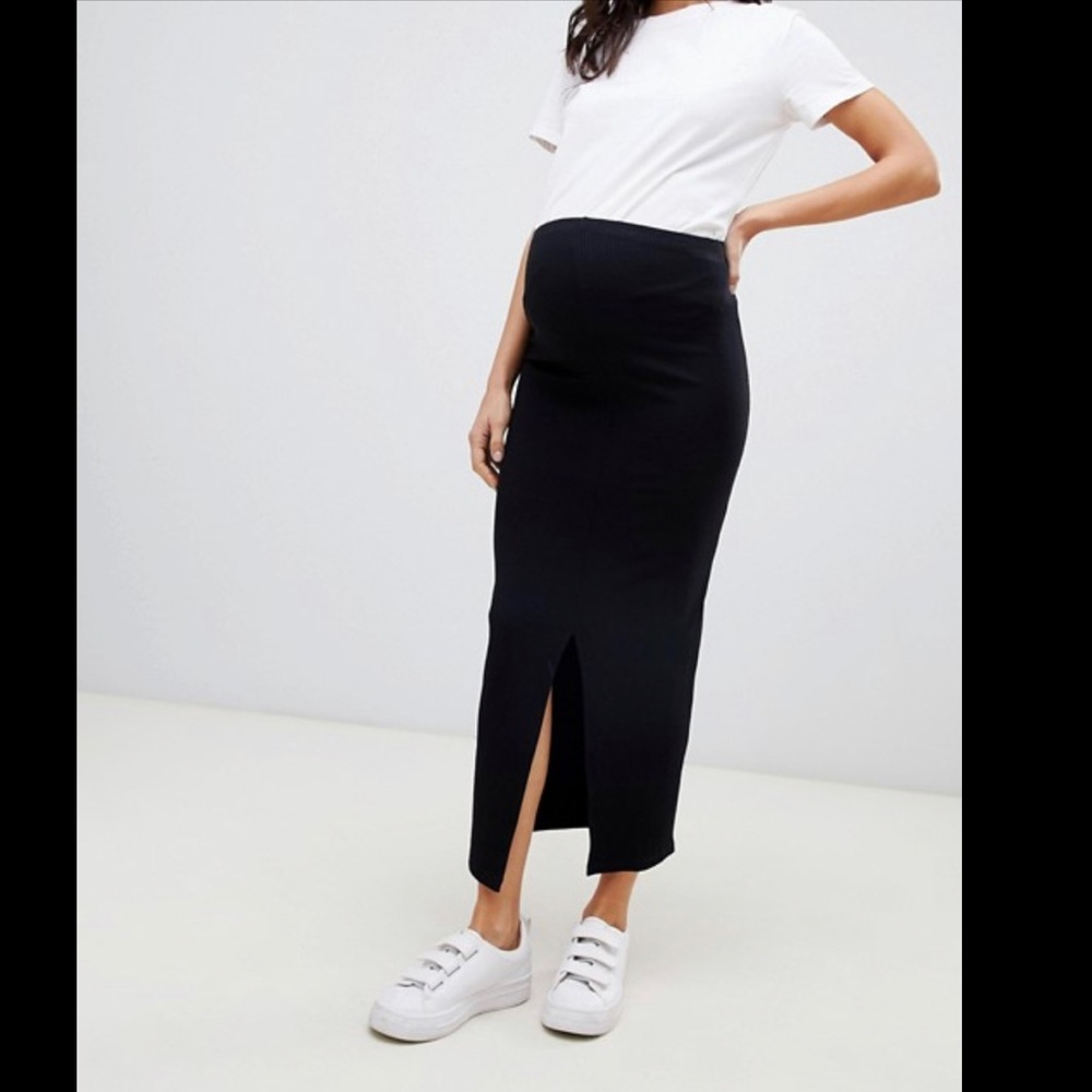 ASOS Ribbed Maternity Skirt